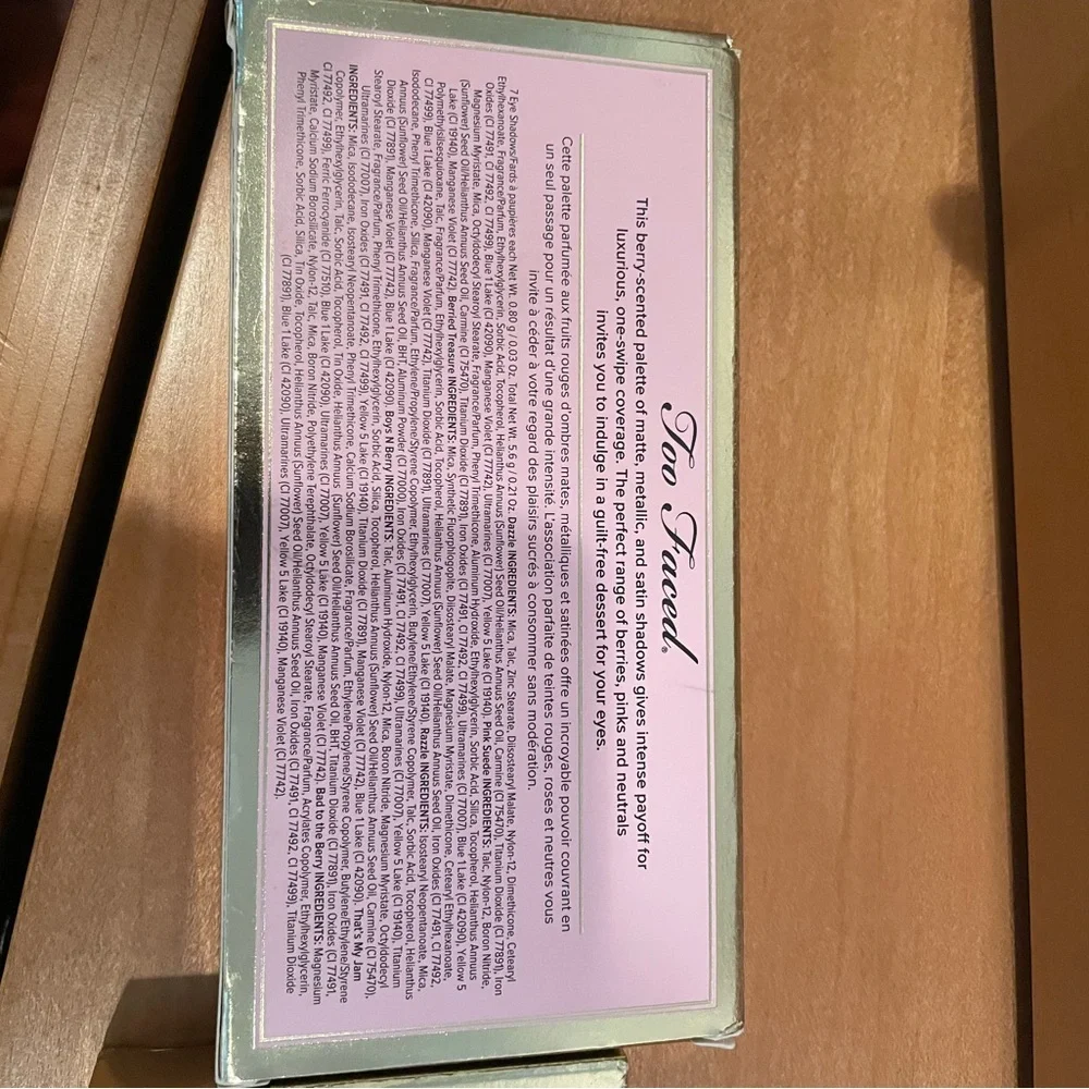 New/unopened Too Faced tutti fruition dazzle dazzle berry eye shadow palette - Picture 2 of 2